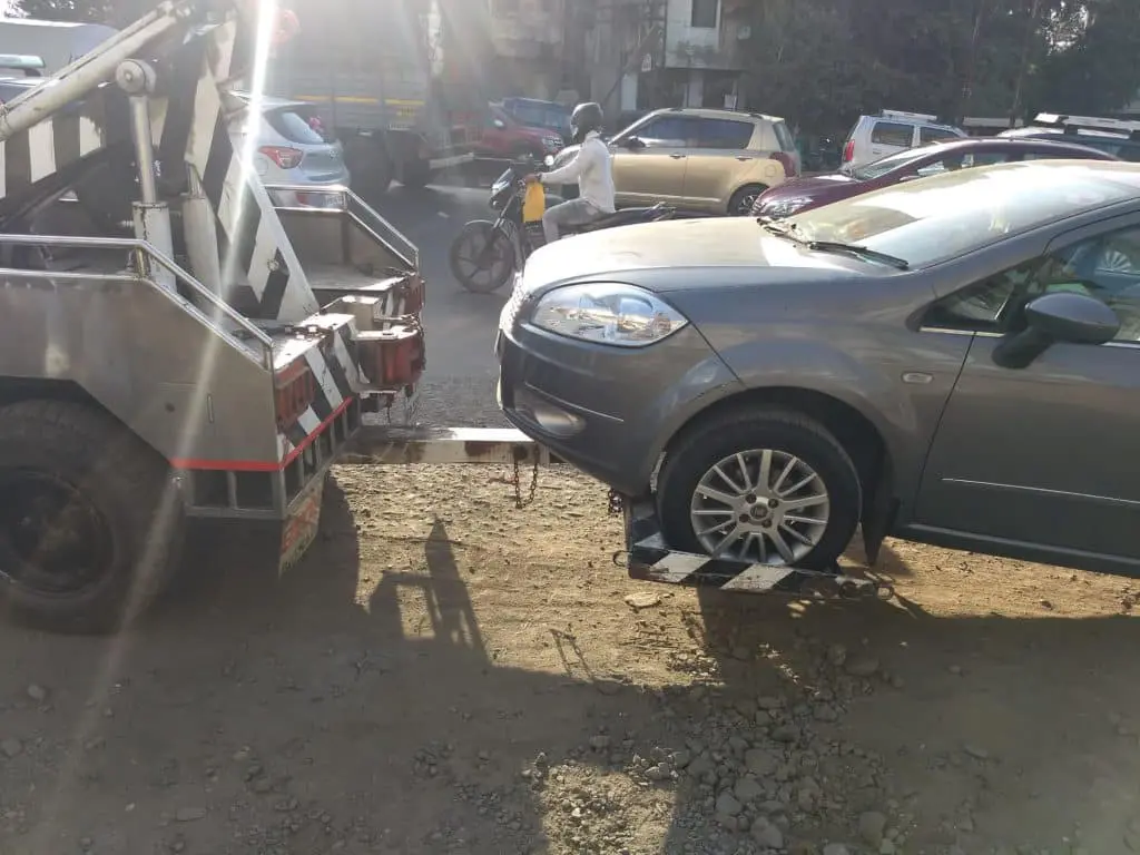 fiat linea car towing